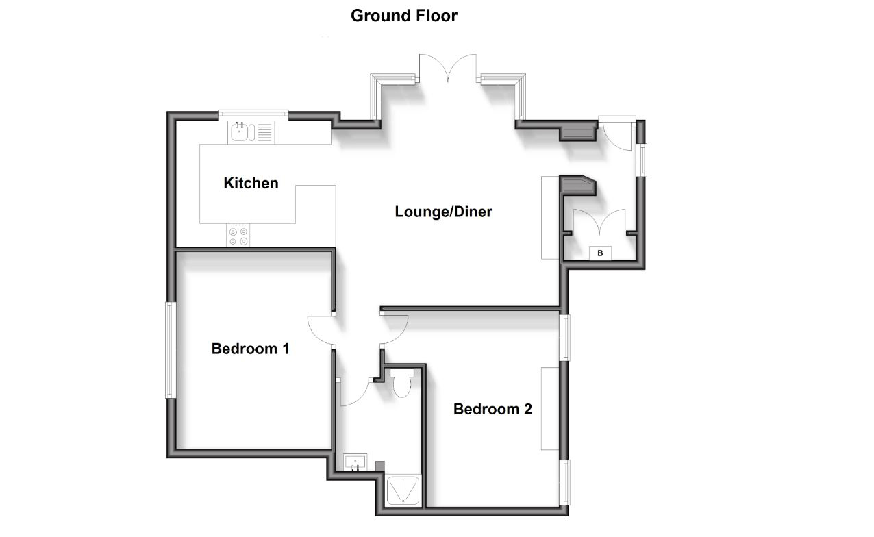 Lot: 1 - WELL PRESENTED TWO-BEDROOM FLAT WITH GARDEN AND PARKING - 